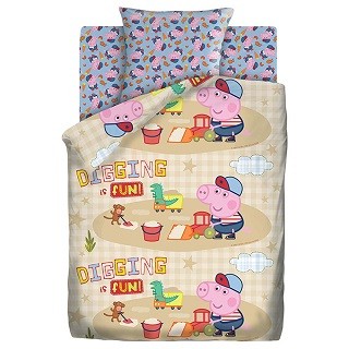 Купить детское постельное белье 1.5 спальное Свинка Пеппа Песочница Непоседа 364678 в интернет-магазине Детский Крым