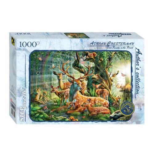 Пазл Мир лесных животных 1000 Step puzzle 79550