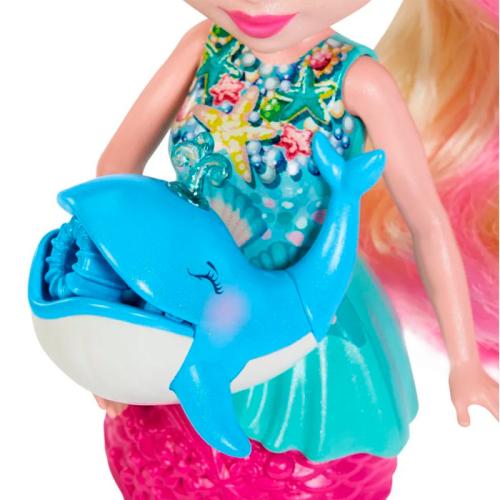 Русалочка с волшебными пузырьками и дельфин Спрэй Enchantimals Mattel HFT24 фото 3