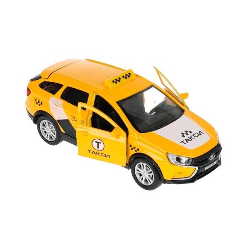 Коллекционная машинка Lada Vesta SW Cross Такси Технопарк VESTACROSS-12SLTAX-YE фото 5