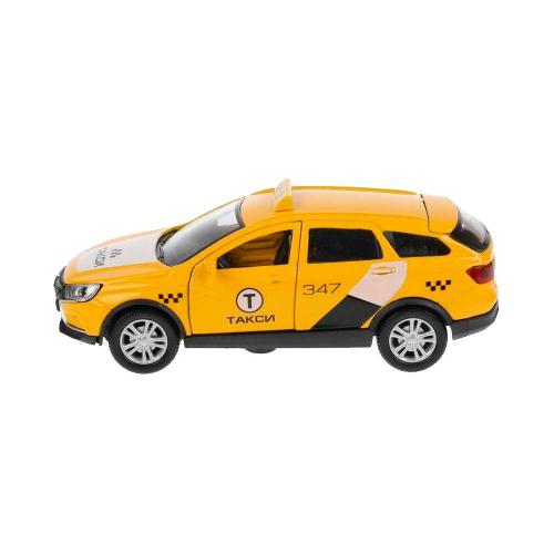 Коллекционная машинка Lada Vesta SW Cross Такси Технопарк VESTACROSS-12SLTAX-YE фото 2