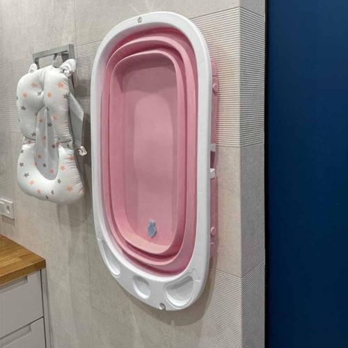 Складная ванночка для новорожденных Amaro Calm pink Bubago BG 105-4 фото 5