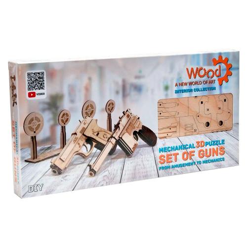 Конструктор деревянный Набор пистолетов с мишенями Wooden toys 1234-10-21 фото 3