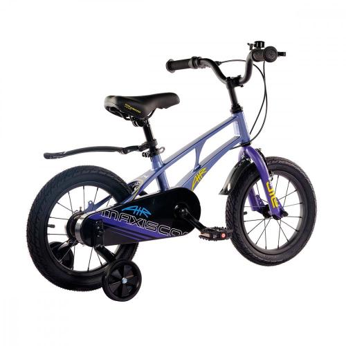 Велосипед детский Maxiscoo Air Стандарт 14'' 2024 Maxitoys MSC-A1435 синий карбон фото 2