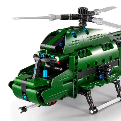 Конструктор 2 в 1 Военный вертолет 393 детали QiHui 6809 фото 2