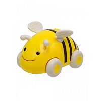 Каталка-игрушка Машинка-смешинка Пчелка S+S 77205