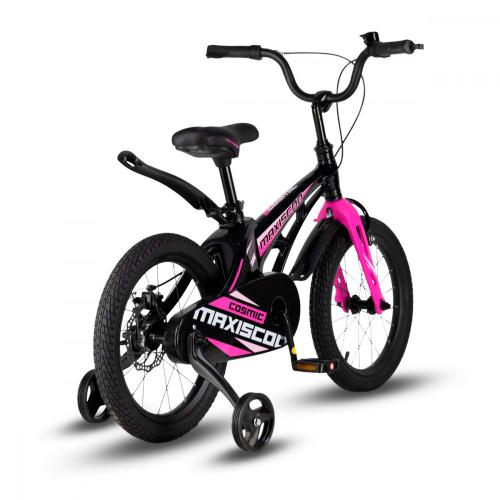 Велосипед детский Maxiscoo Cosmic Стандарт 16'' 2024 Maxitoys MSC-С1632 чёрный жемчуг фото 2