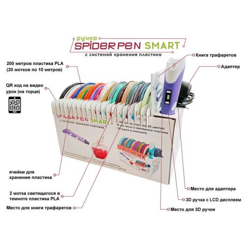 Набор 3D ручка Spider Pen Smart SMRT10-F фото 3