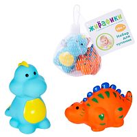 Набор игрушек для купания Динозаврики Жирафики 681274