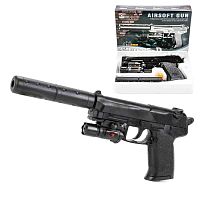 Пистолет игрушечный SP3855 с лазерным прицелом 1B00102