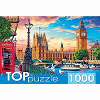 Пазлы Великобритания Лондон TOPpuzzle Рыжий кот ХТП1000-2167 