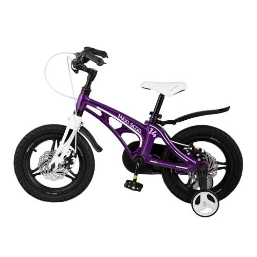 Детский двухколесный велосипед Cosmic Делюкс плюс 14 Maxiscoo MSC-C1417D фиолетовый фото 3