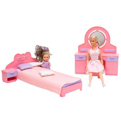 Набор мебели для кукол Спальня Маленькая принцесса Огонек С-1561 фото 2