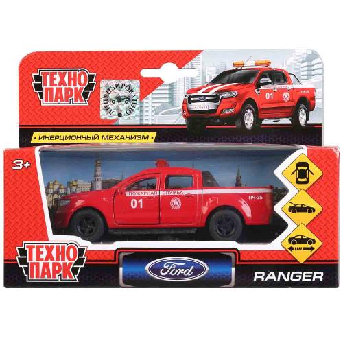 Игрушка Машина инерционная Ford Ranger пикап Пожарный Технопарк SB-18-09-FR-F фото 3