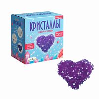 Набор для экспериментов фигурный кристалл Сердце фиолетовое Бумбарам A124
