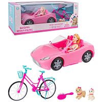 Машинка с куклой и аксессуарами Girl's Club IT107466