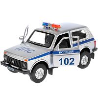 Коллекционная машинка Lada 4x4 Полиция Технопарк Lada4X4-P-SL
