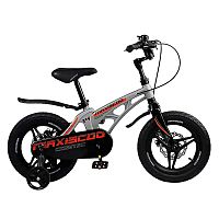 Детский двухколесный велосипед Cosmic Делюкс плюс 14 Maxiscoo MSC-C1423D серый матовый