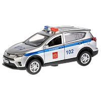Металлическая инерционная машинка Toyota RAV4 Полиция Технопарк RAV4-P-SL