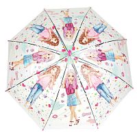 Детский зонт прозрачный полуавтомат Топ Модель 50 см Играем Вместе UM50T-TM