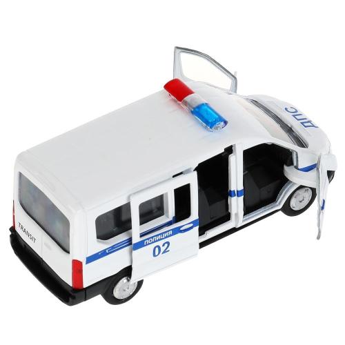 Коллекционная машинка Ford Transit Полиция Технопарк SB-18-18-P(W)-WB фото 2