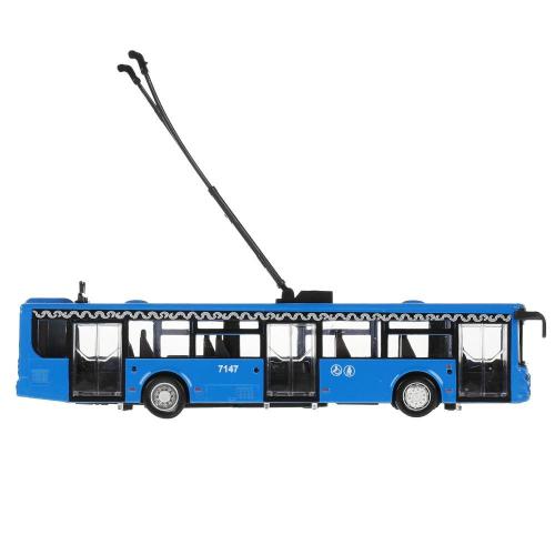 Инерционная машинка Городской троллейбус Технопарк TROLL-18MOS-BU фото 2