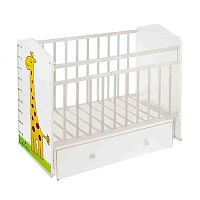 Кровать детская Морозко Жираф поперечный маятник с ящиком ВДК