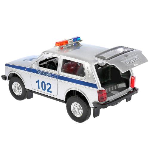 Коллекционная машинка Lada 4x4 Полиция Технопарк Lada4X4-P-SL фото 2