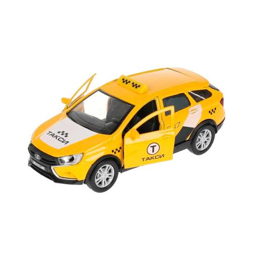 Коллекционная машинка Lada Vesta SW Cross Такси Технопарк VESTACROSS-12SLTAX-YE фото 3