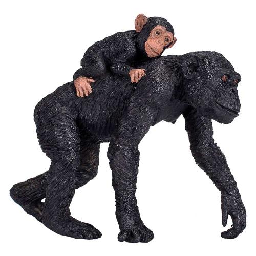 Фигурка Шимпанзе с детенышем Konik AMW2113 фото 2