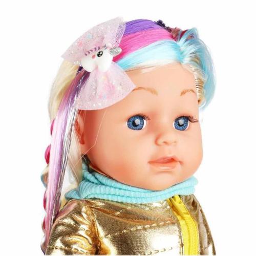 Кукла Полина 35см с цветными прядями Карапуз Y35SBB-UNC-38499 фото 3