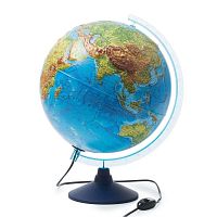 Глобус интерактивный физико-политический с подсветкой рельефный 32 см Globen INT13200290