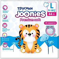 Подгузники-трусики Premium Soft размер L 44 шт Joonies 953215