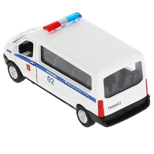 Коллекционная машинка Ford Transit Полиция Технопарк SB-18-18-P(W)-WB фото 3