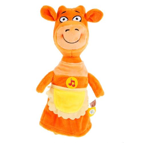 Мягкая озвученная игрушка Оранжевая корова Мама 27 см Мульти-Пульти V92726-20