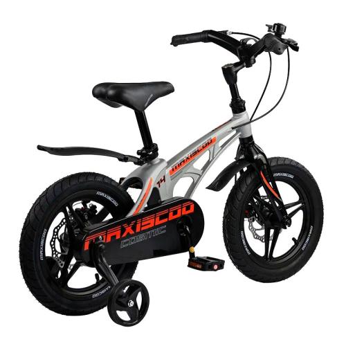 Детский двухколесный велосипед Cosmic Делюкс плюс 14 Maxiscoo MSC-C1423D серый матовый фото 4