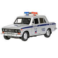 Машина металлическая ВАЗ-2106 Жигули Полиция Технопарк 2106-12POL-SR