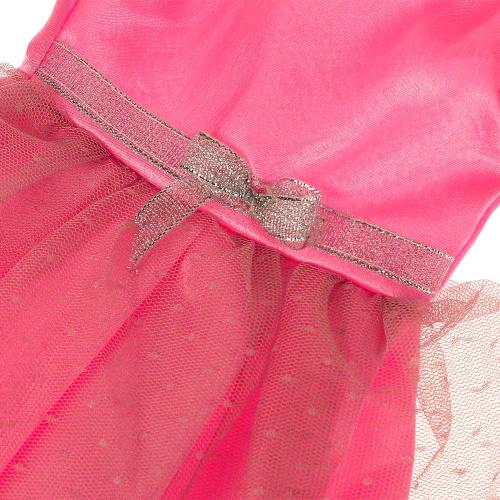 Одежда для кукол Розово-белое платье Карапуз OTF-2205D-RU фото 3
