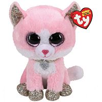Мягкая игрушка Beanie Babies Розовая кошечка Fiona 15см Ty Inc 36366