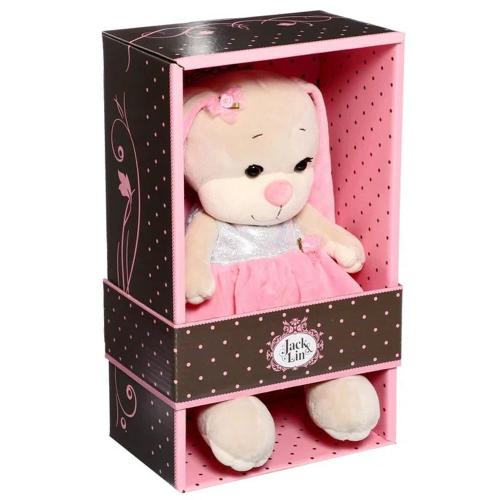Мягкая игрушка  Зайка Лин в Серебристо-Розовом Платье 20 см Jack&Lin JL-02202312-20 фото 2