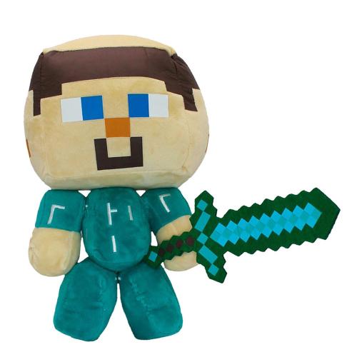 Мягкая игрушка Стив Diamond Steve с мечом 35 см Minecraft TM13389 фото 3