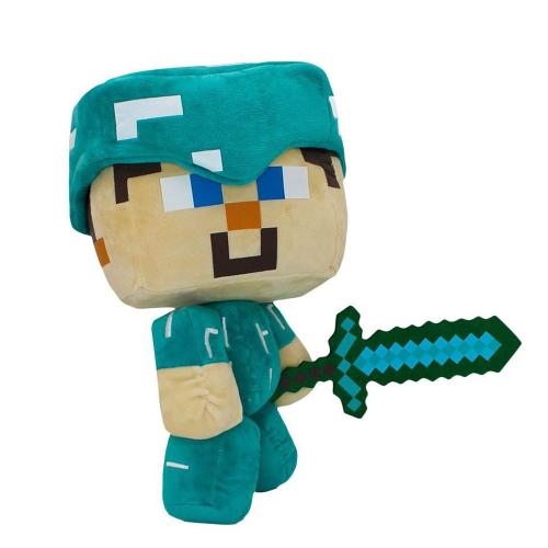 Мягкая игрушка Стив Diamond Steve с мечом 35 см Minecraft TM13389 фото 2