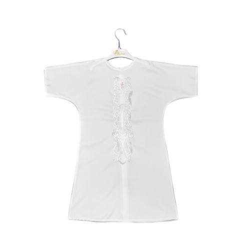 Крестильная рубаха Вензельная вышивка Clariss 1051