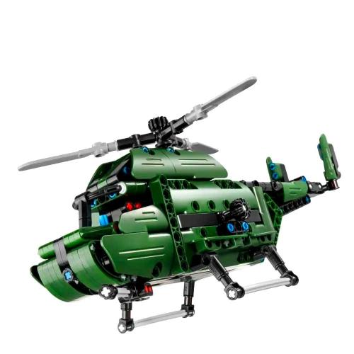 Конструктор 2 в 1 Военный вертолет 393 детали QiHui 6809 фото 8